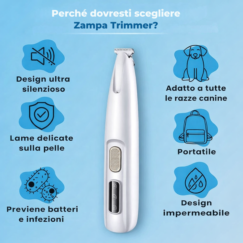 ZampaTrimmer Pro™ - Cura delle zampe indolore in pochi secondi