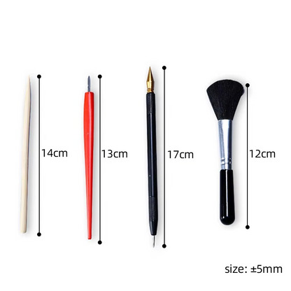 HappyBimbi - 4 Carte magiche che brillano al buio – crea rilassati e divertiti