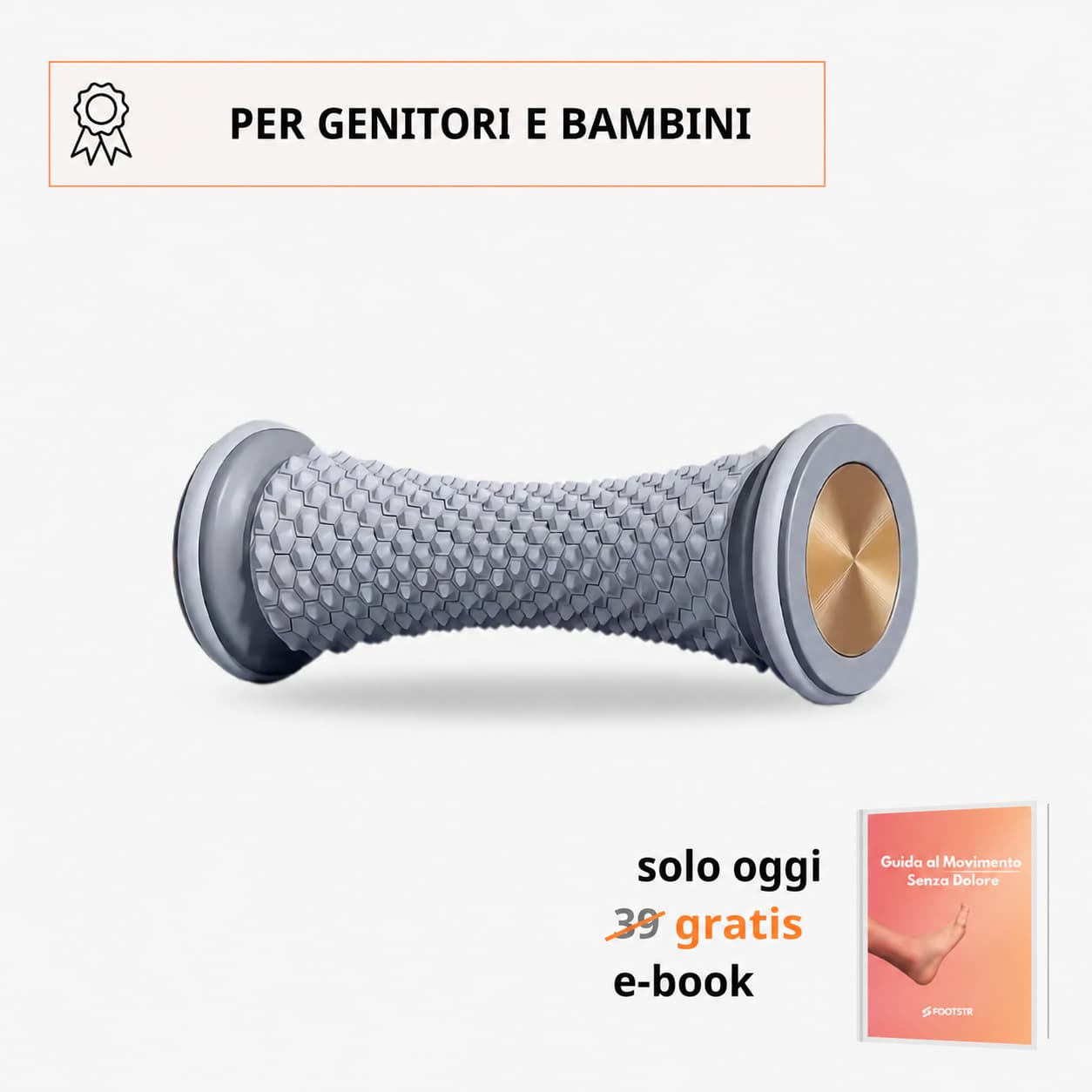 HappyBimbi Rullo Massaggiante per Piedi e Polpacci | Sollievo Immediato